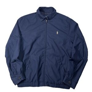 Polo Ralph Lauren Bi Swing Jacket Men's Small Blue Lined Bomber Casual